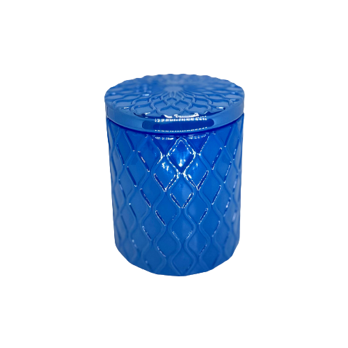 Custom Candle in Ocean Blue 8 oz. Amaris jar
