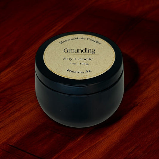 Grounding (Mahogany Teakwood) | Large black tin