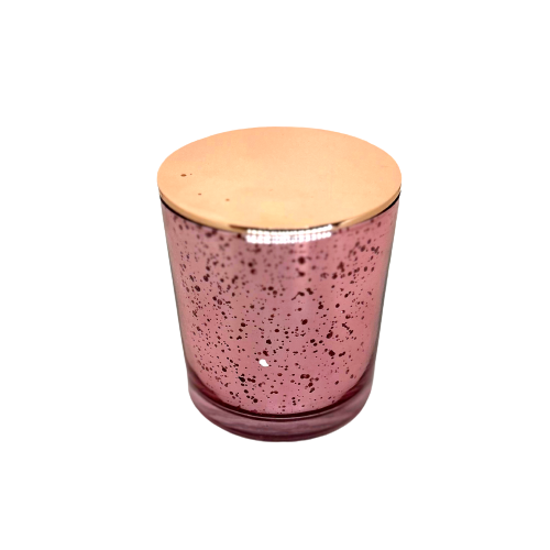 Custom Candle in Pink 8 oz. Mercury jar