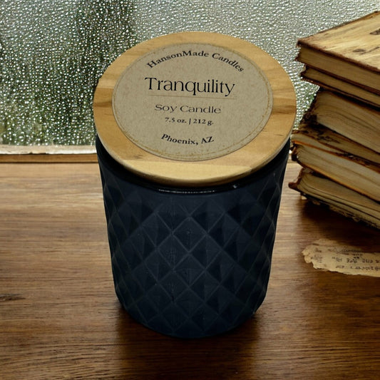 Tranquility (Rainwater) | Matte Black 7.5 oz glass