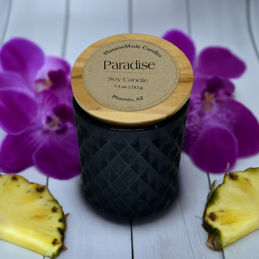 Paradise | Matte Black 7.5 oz glass